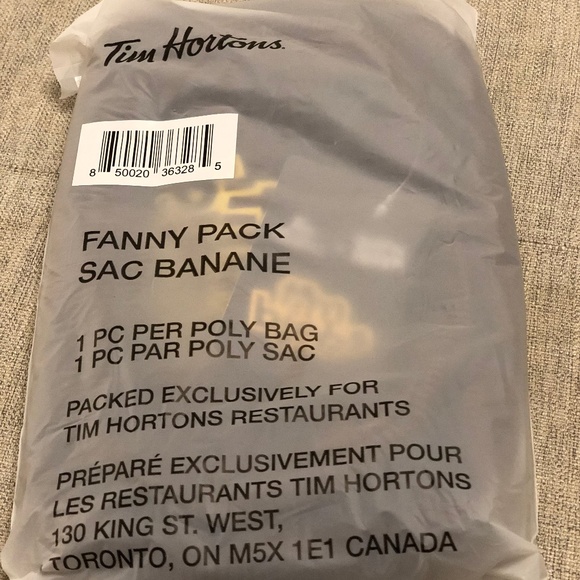 NWT - limited edition Justin Bieber X Tim Hortons TimBiebs Fanny Pack - Picture 1 of 2